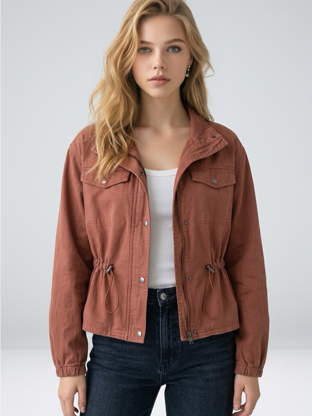 Michael Stars Terracotta Utility Jacket